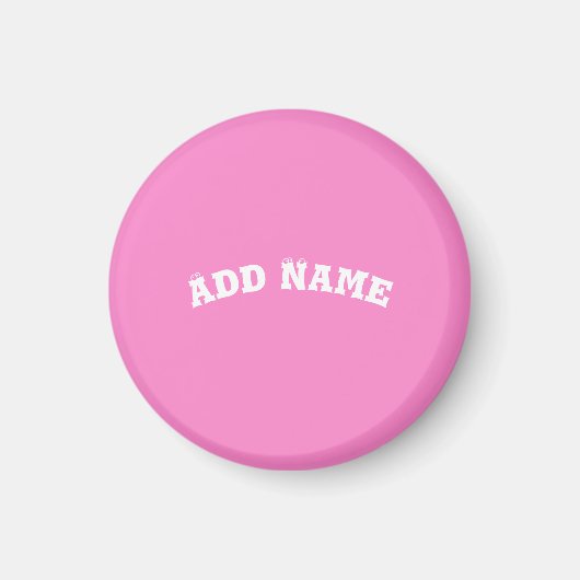 Solid Plain Taffy Baby Pink Magneet (Voorkant)