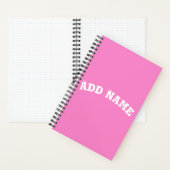 Solid Plain Taffy Baby Pink Notitieboek (Binnen)