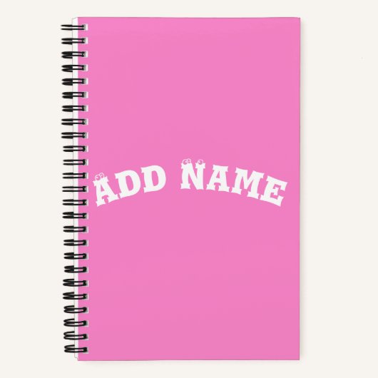 Solid Plain Taffy Baby Pink Notitieboek (Voorkant)
