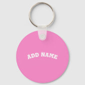 Solid Plain Taffy Baby Pink Sleutelhanger (Voorkant)