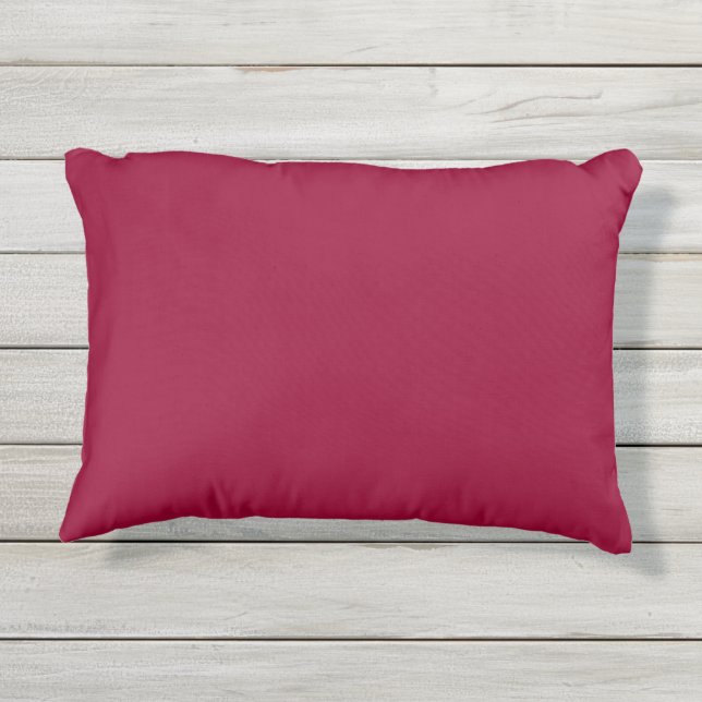 Solid pohutukawa red buitenkussen (Achterkant)