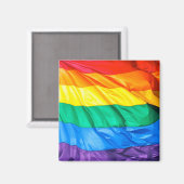 Solid Pride - Gay Pride Flag Close-up Magneet (Voorkant / Achterkant)