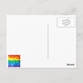 Solid Pride - Gay Pride Flag Closeup Briefkaart (Achterkant)