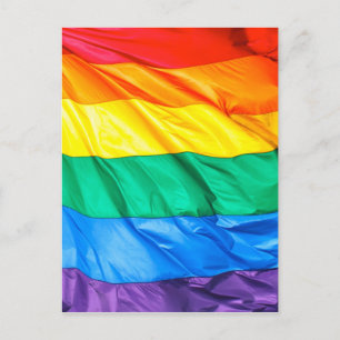 Solid Pride - Gay Pride Flag Closeup Briefkaart