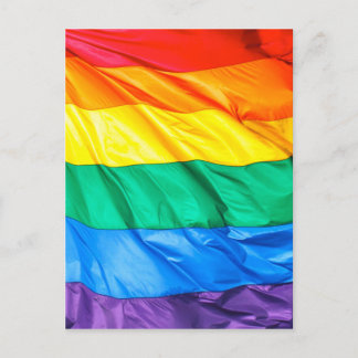 Solid Pride - Gay Pride Flag Closeup Briefkaart