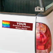 Solid Pride - Gay Pride Flag Closeup Bumpersticker (Op Truck)