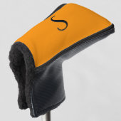 Solid Princeton Oranje persoonlijk Golfheadcover (3/4 voorkant)