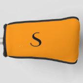Solid Princeton Oranje persoonlijk Golfheadcover (Voorkant)