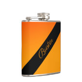 Solid Princeton Oranje persoonlijk Heupfles (Rechts)