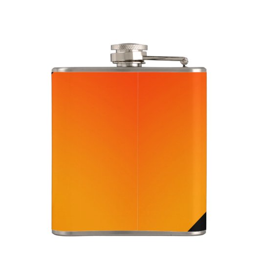 Solid Princeton Oranje persoonlijk Heupfles (Achterkant)