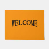 Solid Princeton Oranje Welkom Deurmat (Voorkant)