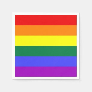 Solid Rainbow Napkin Servet