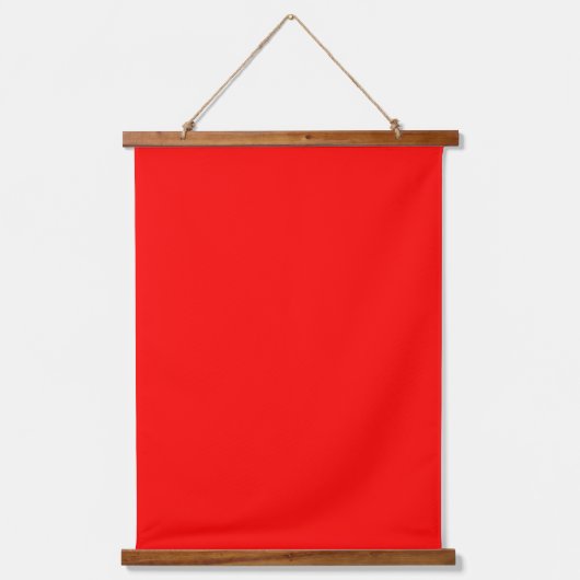 Solid Red 26"x36" Vertical Hangend Wandkleed (Voorkant)