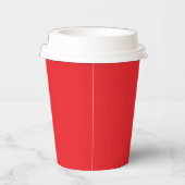 Solid Red 8oz Paper Cup met deksel voor evenemente Papieren Bekers (Rechts)