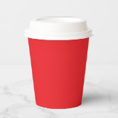Solid Red 8oz Paper Cup met deksel voor evenemente Papieren Bekers (Voorkant)