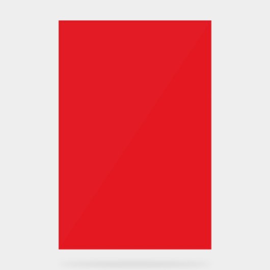 Solid Red Background  Acryl Bord (Voorkant)