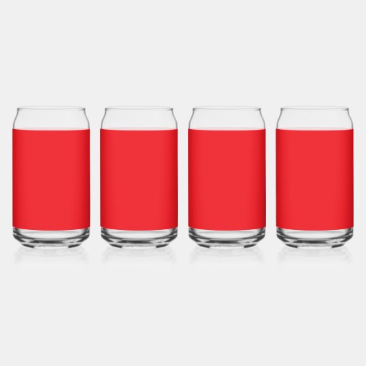 Solid Red Background  Blikvorm Glas (Achterkant)