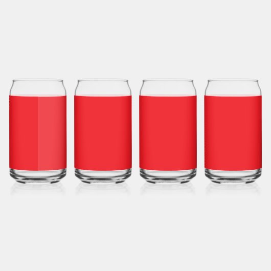 Solid Red Background  Blikvorm Glas (Rechts)