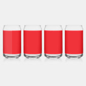 Solid Red Background  Blikvorm Glas (Links)