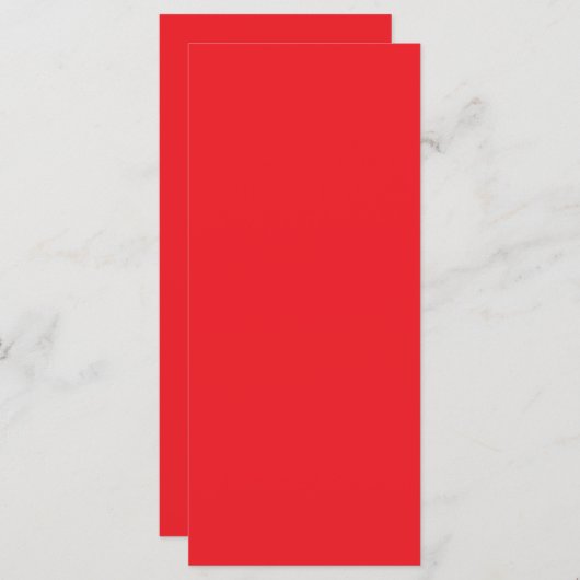 Solid Red Background Menu (Voorkant / Achterkant)