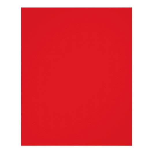 Solid Red Background  Perfect Poster (Voorkant)