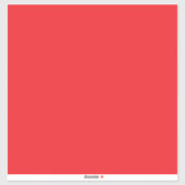 Solid Red Background  Sticker (Vel)