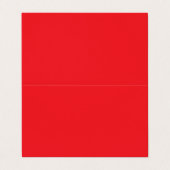 Solid Red Background  Visitekaartje (Buitenkant ongevouwen)