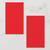 Solid Red Background  Visitekaartje (Voorkant / Achterkant)