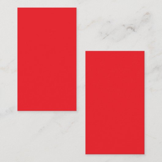 Solid Red Background  Visitekaartje (Voorkant / Achterkant)