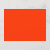 Solid Red Background Web Color FF3300 Briefkaart (Voorkant)