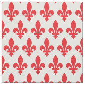 Solid red fleur de lis stof (Swatch)