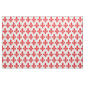 Solid red fleur de lis stof (Fat Quarter)