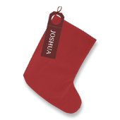 Solid Red Guest Christmas-kous Grote Kerstsok