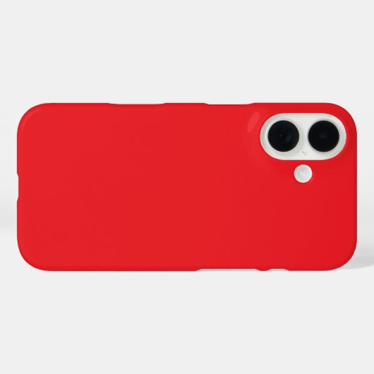 Solid Red kleur Case-Mate iPhone Case (Achterkant (horizontaal))