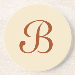 Solid-reeks — Ecru en bruin onderzetter