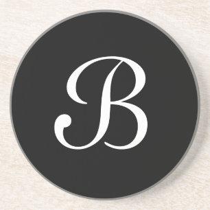 Solid-reeks-zwart-wit onderzetter