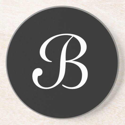 Solid-reeks-zwart-wit onderzetter (Voorkant)