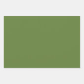 Solid Retro Kerstmis Kleuren Rood Groen Cream Inpakpapier Vel (Voorkant)