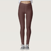 Solid Rich Brown Decor op Leggings (Voorkant)
