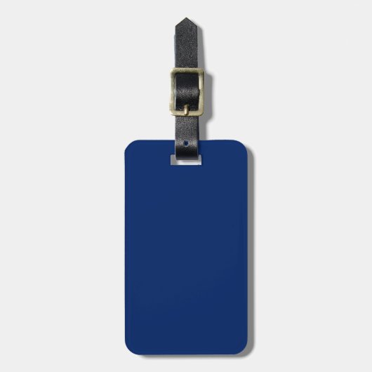 Solid Royal Blue Bagagelabel (Voorkant verticaal)