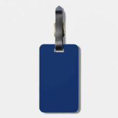 Solid Royal Blue Bagagelabel (Achterkant verticaal)