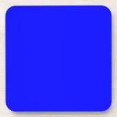 Solid Royal Blue Color Drankjes Onderzetter (Voorkant)