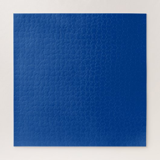 Solid Royal Blue Jigzaag Puzzle - MOEILIJK! Legpuzzel (Verticaal)