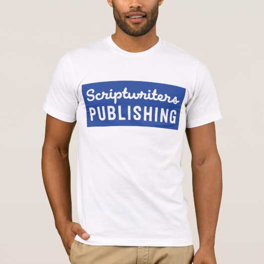 Solid Royal Blue Scriptwriters T-shirt (Voorkant)