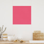 Solid-roze2 ZONDER MEESTAL PINK ACHTERGROND SJABLO Poster (Keuken)