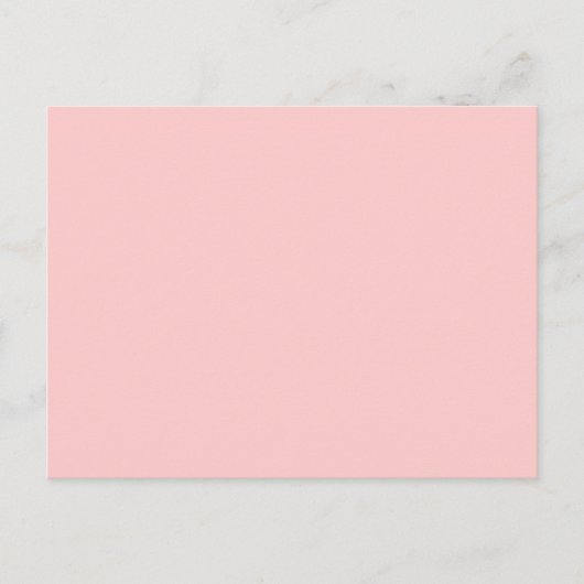 Solid roze achtergrondwebkleur FFCCCC Briefkaart (Voorkant)
