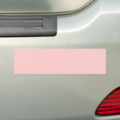 Solid roze achtergrondwebkleur FFCCCC Bumpersticker (Op auto)
