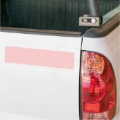 Solid roze achtergrondwebkleur FFCCCC Bumpersticker (Op Truck)