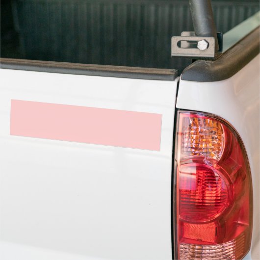 Solid roze achtergrondwebkleur FFCCCC Bumpersticker (Op Truck)