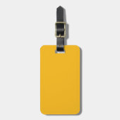 Solid Saffron Yellow / Gold Bagagelabel (Voorkant verticaal)